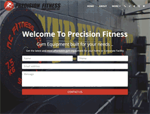 Tablet Screenshot of precisionfitness.co.za